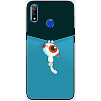 Ốp lưng dành cho Realme 3 Pro mẫu Mèo kéo rèm