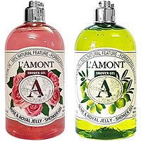 Combo Sữa Tắm L'amont En Provence Rose Shower Gel + Olive Shower Gel (500ml/chai)