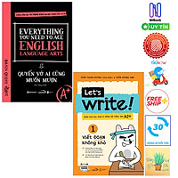 Combo Everything You Need To Ace English Language Arts - Quyển Vở Ai Cũng Muốn Mượn và Let’s Write! 01 - Viết Đoạn Không Khó( Tặng Kèm Sổ Tay)
