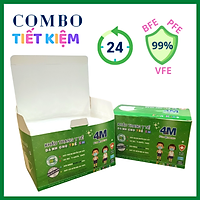 Combo Tiết Kiệm - 2 hộp Khẩu Trang Trẻ Em kháng khuẩn 4M ForMankind màu trắng - Thương hiệu 4M - Chuẩn quốc tế, lọc bụi, lọc khuẩn BFE - VFE - PFE >99%, kiểm định bởi Nelson Labs (Mỹ) - Đóng gói riêng từng cái