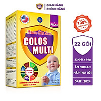  Sữa Non Colos Multi Pedia hộp 22 gói x 16g chuyên biệt dành cho bé biếng ăn, giúp bé ăn ngon tăng cân đều