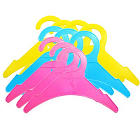 Non-slip Dog Cat Pet Clothes Hanger Apparel Hangers Random Color Pack of 10