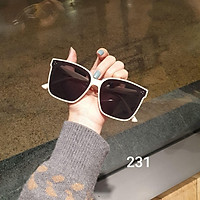Kính mát mắt vuông bản to chống tia UV, Kính râm mát nữ thời trang cá tính 3 màu lựa chọn 231