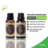 Combo Tinh Dầu Bưởi MILAGANICS 30ml + Tinh Dầu Tràm trà MILAGANICS 30ml