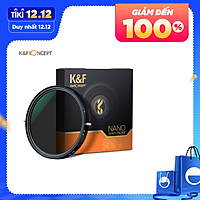 Bộ Lọc Phân Cực Trung Tính Siêu Mỏng 2 Trong 1 Có Vải Lau Dành Cho Máy Ảnh Canon Sony Nikon K&F CONCEPT ND2-ND32 (72mm)