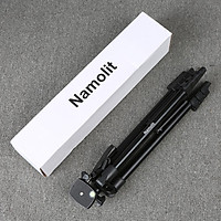 Namolit Lightweight Photography Tripod Stand Aluminum Alloy 3kg Load Capacity Max. Height 135cm/53in with Carry Bag