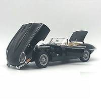 Xe Mô Hình Jaguar E-Type Roadster Series I 3.8 (Black)(With Metal Wire-Spoke Wheels) 1:18 Autoart - 73605 (Đen)
