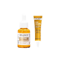 Combo tinh chất Gold Collagen Rejuvenating Balance Active Formula tái tạo trẻ hóa da mặt 30ml và serum mắt gold collagen eye Balance Active Formula làm sáng và căng vùng da mắt 15ml, hàng chính hãng