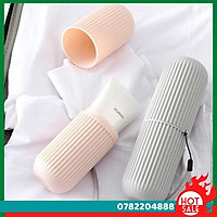 Hộp Đựng Bàn Chải Và Kem Đánh Răng Du Lịch Đa Năng Thân Thiện Môi Trường Có Dây Cầm Tiện Ích - Giao Màu Ngẫu Nhiên - CH Hương Thị Miễn Phí Vận Chuyển