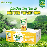 Thùng Sữa chua uống từ thực vật Veyo Yogurt ( 180ml x 30 Hộp) - Vị Cam Yuzu