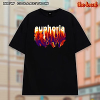 Áo thun unisex WRIGHT Lửa Fire Euphoria streetwear hiphop