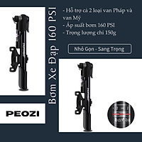Máy Bơm Bánh Xe , Bơm Xe Đạp , Bơm Xe Máy Nhỏ Gọn Có Đồng Hồ Áp Suất ZF01 - Xách Tay Siêu Nhẹ, Áp Suất 160 PSI Hỗ Trợ Cả Van Mỹ và Van Pháp - Hàng Chính Hãng