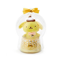 Sanrio Móc khóa búp bê trẻ em trang trí hình chú chó đáng yêu kết hợp với ngôi sao nhỏ trong quả cầu thạch anh màu vàng chủ đề Giáng sinh