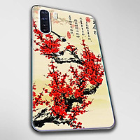 Ốp lưng dành cho Oppo Reno3, Reno3 Pro, Reno4, Reno4 Pro mẫu Cành đào đỏ
