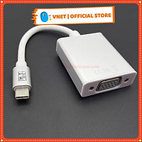 Cáp USB Type C to VGA cho Macbook chuẩn USB3.1 Type-C