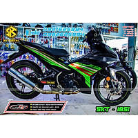 tem trùm dành cho exciter 150 đen xanh y15zr