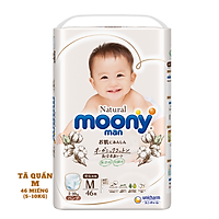 Tã/Bỉm Quần Moony Natural Size M- 46 miếng( bé 5-10kg)
