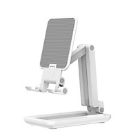 Foldable Desktop Smartphone Stand Tablet Bracket Phone Holder Max.25.5cm Adjustable Height for Live Streaming Online