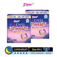 Bộ 2 Diana Sensi Băng quần size M-L (5 miếng/ gói)