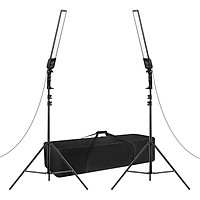 Professional Photography Studio LED Lighting Kit with 2pcs 3200-5500K Bi-color Dimmable LED Video Light Bar Strip Light