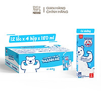 Thùng 48 Hộp Sữa Nước Có Đường Nestlé (180ml/Hộp)