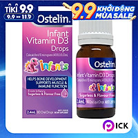 Thực phẩm bổ sung vitamin cho trẻ em Australia Ostelin Infant Vitamin D3 Drops 2.4ml