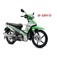Tem rời xe Honda Wave Blade, dán xe màu bạc, tem xanh lá. Decal tem chế mẫu Ducati đẹp, chất lượng cao. Sắc nét, bền màu