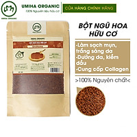 Bột Hạt Ngũ Hoa hữu cơ UMIHOME (35g) nguyên chất, mặt nạ bột đắp mặt dưỡng trắng da ngăn ngừa mụn thâm nám hiệu quả tại nhà