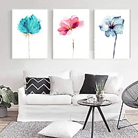 Tranh Treo Tường Hiện Đại Phòng Khách - Hoa 21-a-b-c