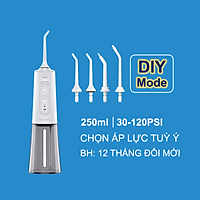 Máy tăm nước Aquapulse A600, chế độ DIY cài đặt áp lực tùy ý 30-120PSI, dung tích 250ml