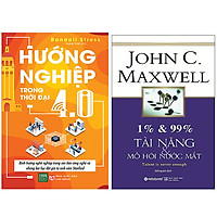 Combo 2 Cuốn Sách Hướng Nghiệp Trong Thời Đại 4.0 + 1% & 99% Tài Năng Mồ Hôi Và Nước Mắt<