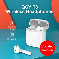 QCY T8 true wireless semi-in-ear bluetooth headset music master-slave switch mini comfortable ultra-small binaural in-ear detection long battery life sports running mobile phone universal