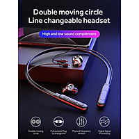 BT-MN Bluetooth V5.0 Headphones Double Mover Variable Line Real 4D Headphones for Sports and Music