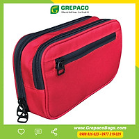Túi Đựng Mỹ Phẩm Đồ Trang Điểm Grepaco Vải Bố Canvas Cao Cấp Có Nhiều Ngăn Đa Năng Đựng Đồ Cá Nhân Phụ Kiện Công Nghệ Đi Du Lịch Chống Thấm Nước Mẫu Đẹp Thời Trang Hàn Quốc (Hộp Trơn Không Họa Tiết) – Hàng Chính Hãng