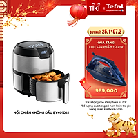 Nồi chiên không dầu Tefal 4.2 Lít - Vỏ thép - EY401D15 - Hàng chính hãng