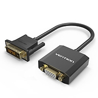 DVI-D / DVI24 + 1 to VGA high-definition cable converter computer connection projector TV monitor black EBABB