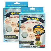 Combo 2 hộp khẩu trang cho bé kháng khuẩn, ngừa virus 4 lớp Khánh An (Cho bé Từ 2 đến 6 tuổi)