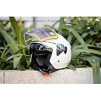 Mũ bảo hiểm 3/4 ROC R07 có 2 kính chính hãng