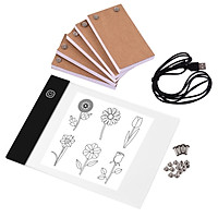 Bộ sách lật di động với bảng điều khiển ánh sáng Hộp đèn LED điều khiển độ sáng 3 cấp độ Điều khiển độ sáng 300 tờ Giấy Flipbook có - 20,0 x 14,8cm