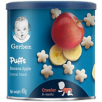Bánh Ăn Dặm Gerber Puffs Chuối Táo 49g