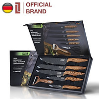 Bộ dao nhà bếp 7 món thiết kế đẹp chống dính không gỉ Lebenlang LBK2397 thương hiệu Đức