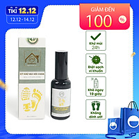 Xịt khử mùi hôi Chân và Giày hữu cơ UMIHOME 50/100ml khử mùi nhanh chóng, giúp ngăn ngừa hôi chân và giày hiệu quả