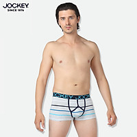 Quần Lót Nam Jockey Dáng Trunk USA Originals Xám Nhạt In Sọc Cao Cấp - J1107