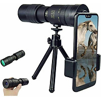 Portable Monocular Telescope Super Telephoto Zoom 10-300X40mm Tripod Clip Night Vision