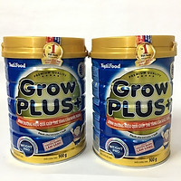 Combo 2 hộp Nutifood Grow Plus+ Xanh 900 gr: Sữa cho trẻ từ 12 tháng bị thiếu cân, còi cọc