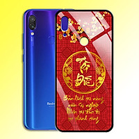Ốp Lưng Mạ Màu Vàng Ánh Kim cho điện thoại Xiaomi Redmi Note 7 Pro - 0371 7979 TAIDUC01 - Chữ thư pháp Tài Đức - Hàng Chính Hãng