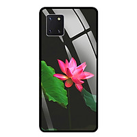 Ốp Lưng Kính Cượng Lực Cho Điện Thoại SAMSUNG NOTE 10 LITE - 7819 LOTUS06 - Hàng Chính Hãng