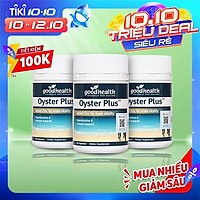 Combo 3 Hộp Tinh Chất Hàu Goodhealth Oyster Plus 30 Viên - Giúp Tăng Cường Sinh Lý - Cải Thiện Chất Lượng Tinh Trùng - Hàng Chính Hãng New Zealand
