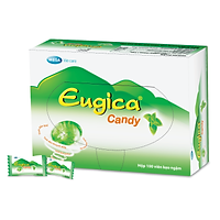 EUGICA CANDY (Hộp/100 Viên) - Kẹo Ngậm Thảo Dược Giảm Ho, Rát Họng