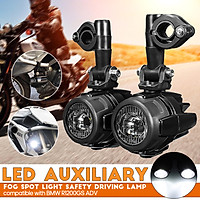 10-30V 40W Motorcycle LED Auxiliary Fog Spot Light Safety Driving Lamp Compatible with BMWs R1200GS ADV